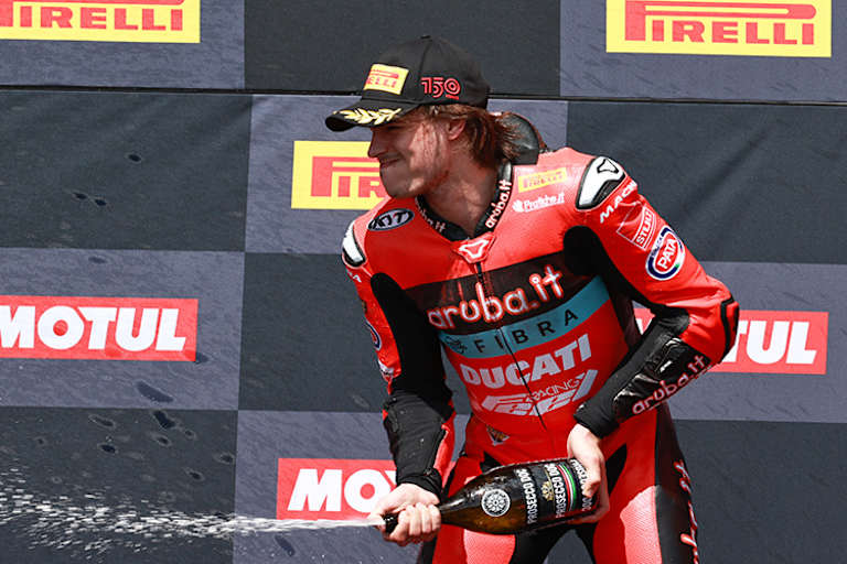 Erster Podestplatz für Ducati seit 2007: Nicolo Bulega