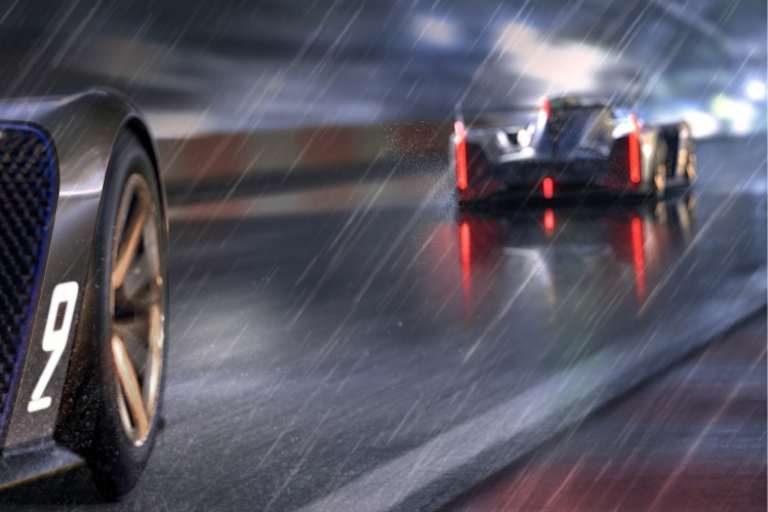 Blick auf das Heck des Cadillac