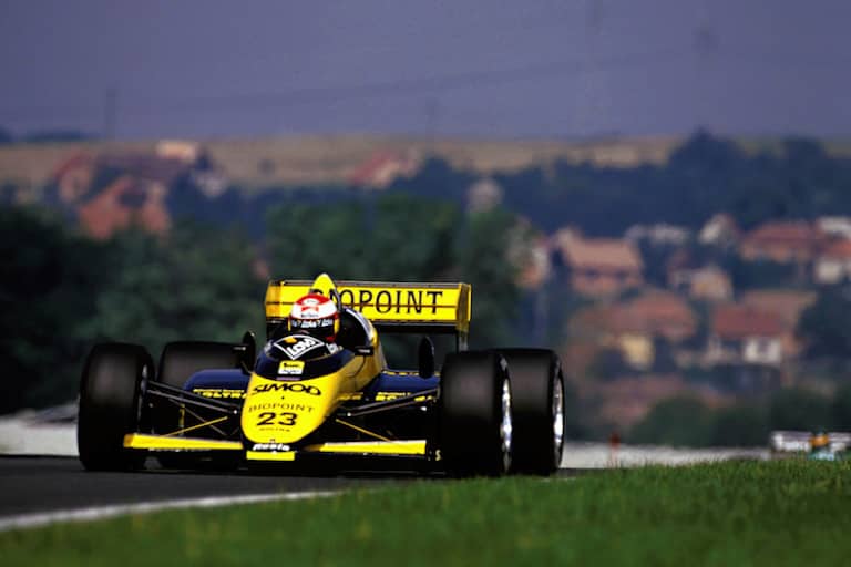 Keine Chance mit schlechtem Material: Campos 1987 im Minardi