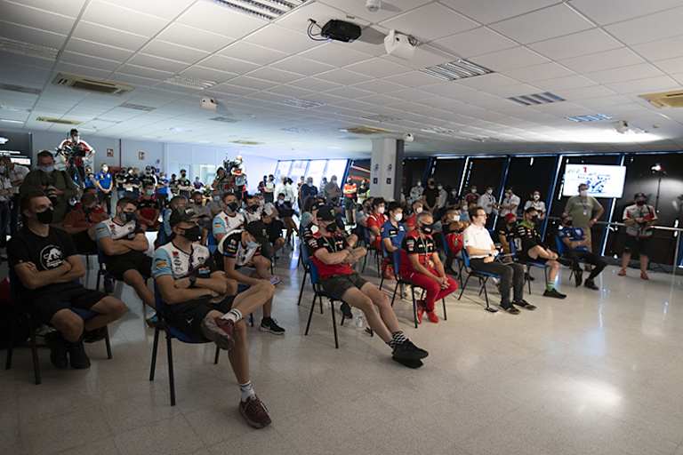 Viele kamen zur Pressekonferenz von Chaz Davies