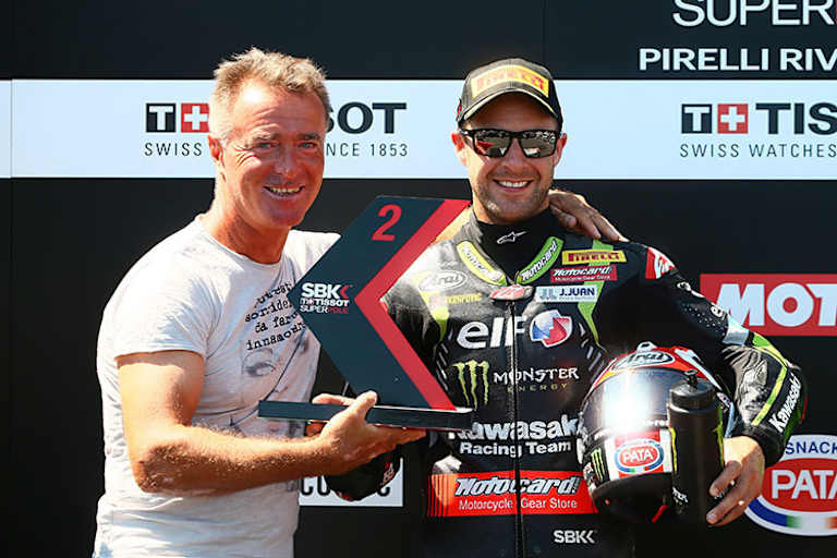 Pierfrancesco Chili 2018 in Misano mit Johnny Rea