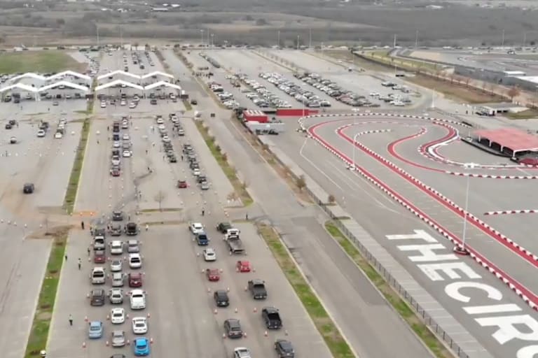 Jetzt wurde ein Impfzentrum an der Rennstrecke eingerichtet