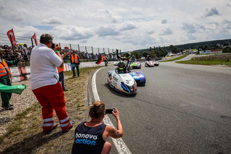 Am Buchhübel wurden die Sidecars wieder gefeiert
