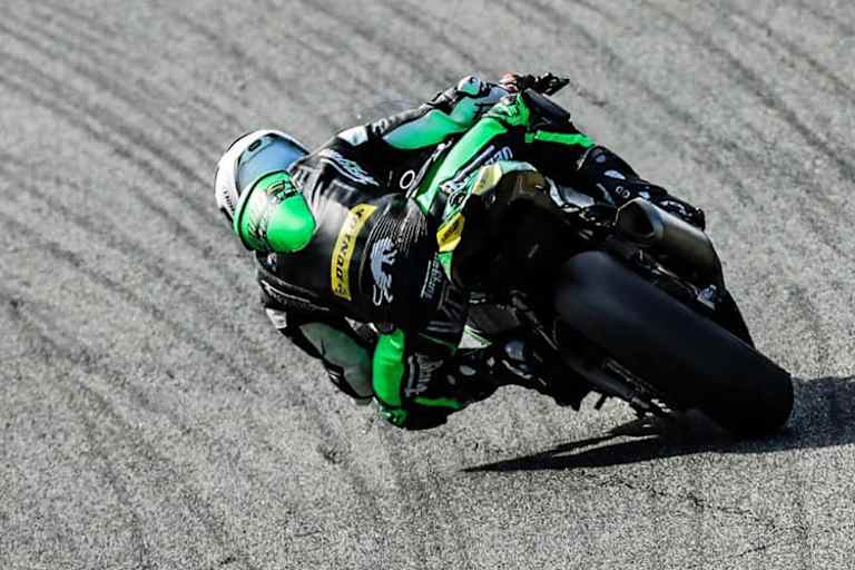 Der Franzose genehmigt sich eine Motorrad Pause