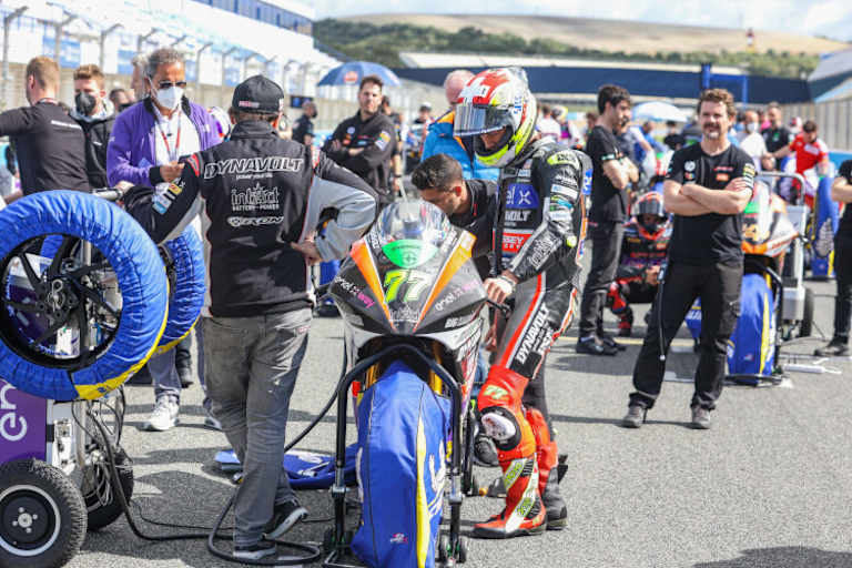 In der Startaufstellung für die Simulation stand Domi auf Platz 2