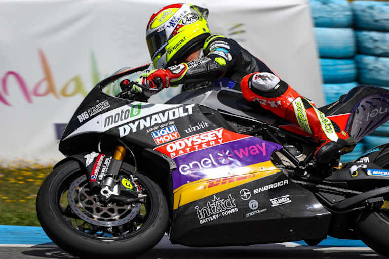 Dominique Aegerter auf der Energica Ego Corsa