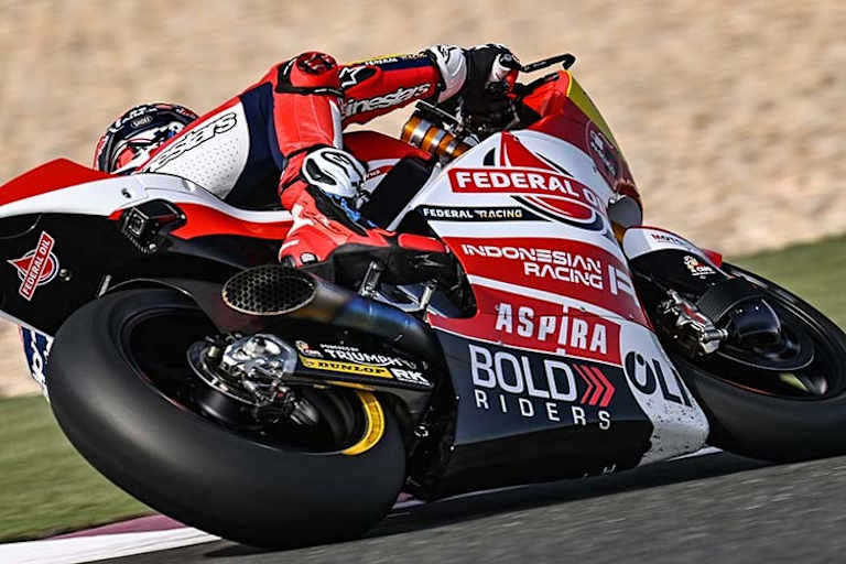 Fabio Di Giannantonio auf der Gresini-Kalex in Doha