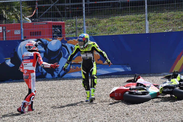 Im Kiesbett war der Frust bei den Beiden groß