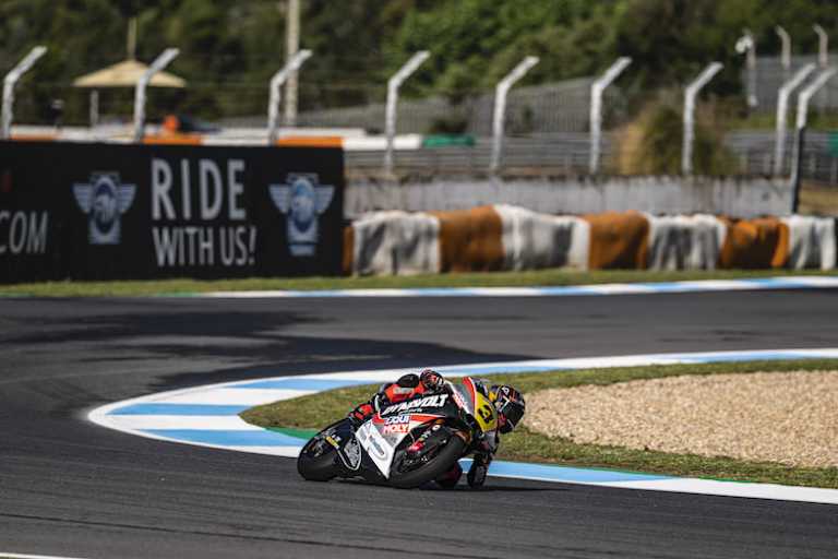 Lukas Tulovic auf seiner Kalex in Estoril