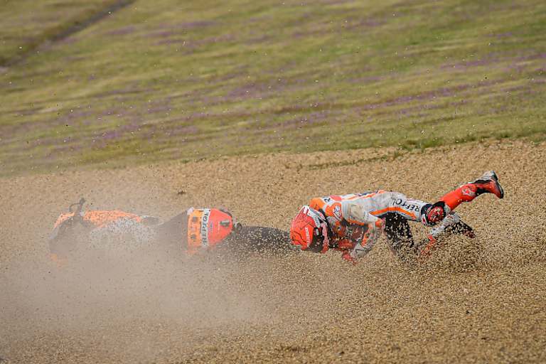 Marc Márquez verzeichnete beim Frankreich-GP 2021 vier Stürze