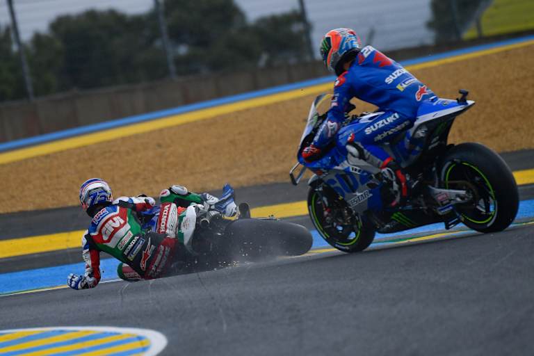 Alex Rins war hier Zuschauer, stürzte in Le Mans aber auch selbst