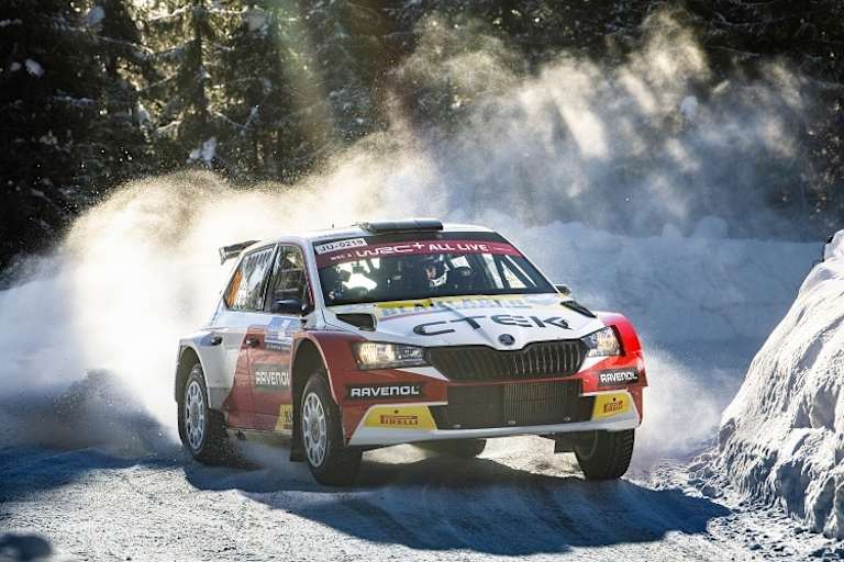 Mattias Ekstrom bei der Rallye Arctic