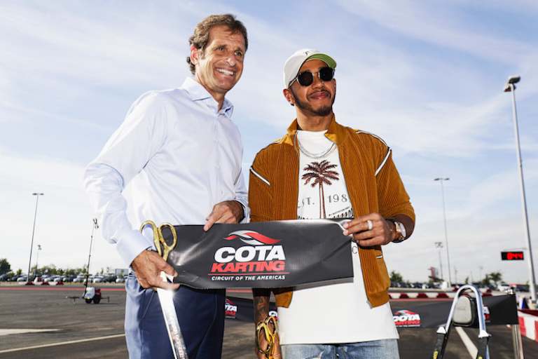 COTA-Chef Bobby Epstein 2017 mit Lewis Hamilton