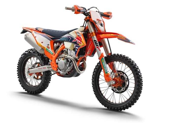 Schöner fahren in den Farben des Werksteams: KTM 350 EXC-F Factory Edition