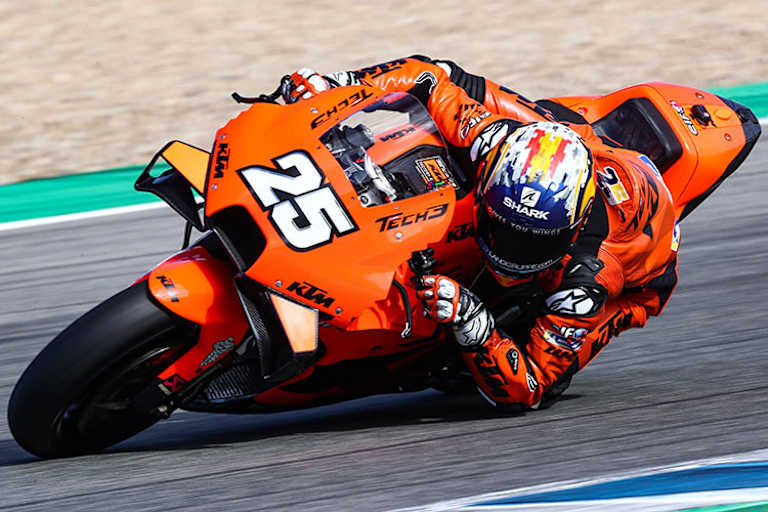 Raúl Fernández auf der MotoGP-KTM in Jerez 