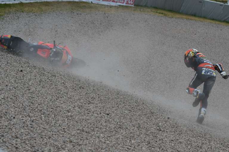 Raul Fernandez im Kiesbett