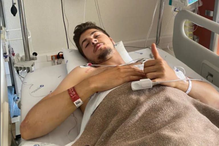 Seit Sonntag wartet Filippo Fuligni liegend auf seine Operation