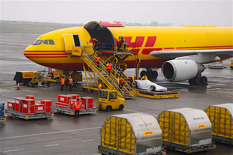 Sechs DHL-Maschinen jetten das Formel-1-Material um die Welt
