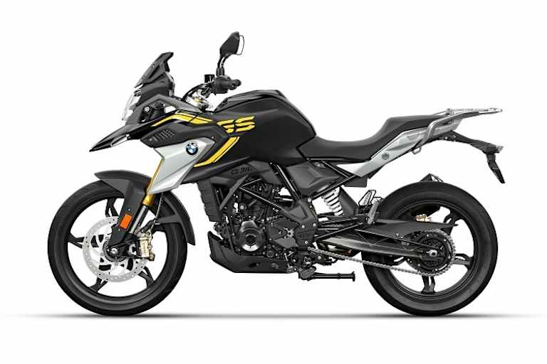 Die BMW G310GS ist auch als Jubiläums-Edition in schwarz/gelb erhältlich, mit der 40 Jahre GS-Modellreihe zelebriert werden