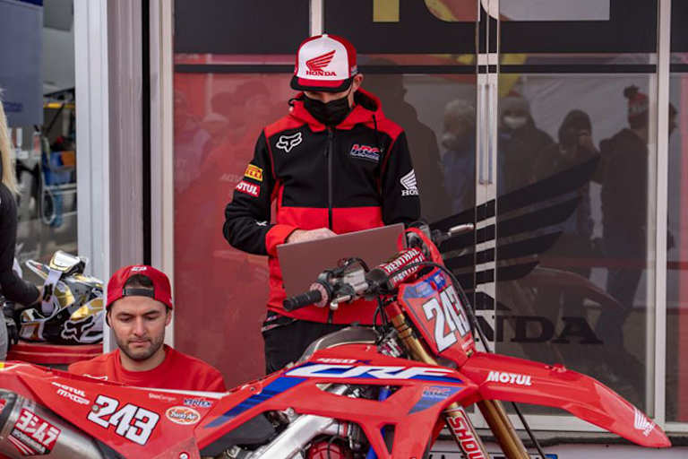 Das 450-ccm-Honda-Bike von Weltmeister Tim Gajser