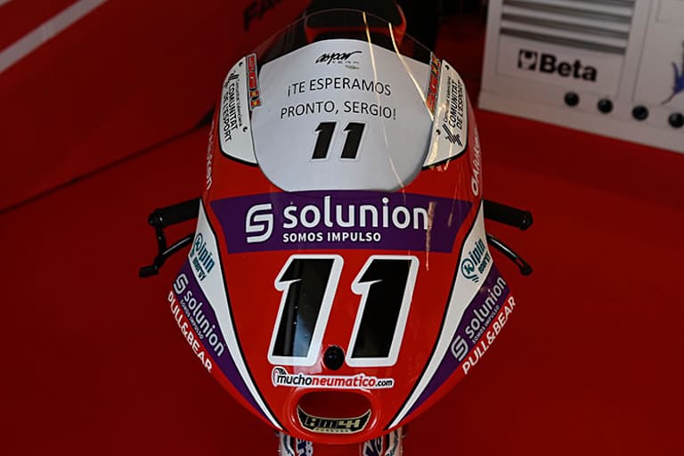 Die GASGAS von Sergio Garcia blieb in der Box