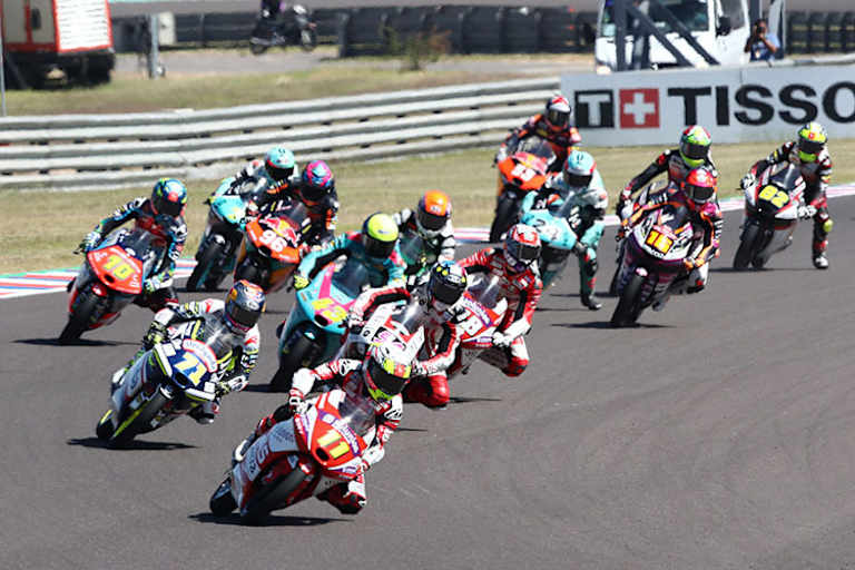 Termas de Río Hondo: Sergio Garcia (11) mit der GASGAS an der Spitze 