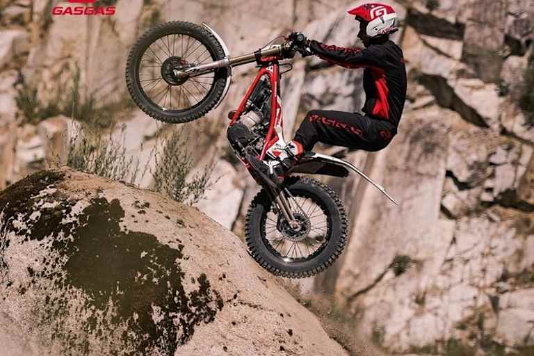 Trialmaschinen gehören zur Markenidentität von GasGas, vier Hubraumvarianten sind im Angebot