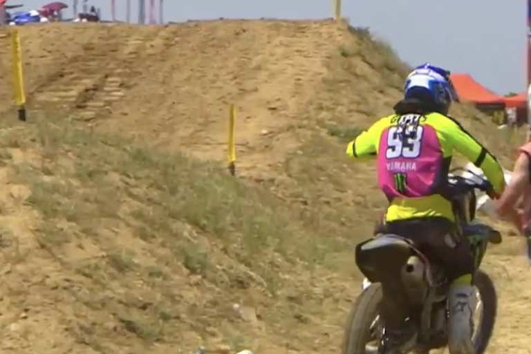 Jago Geerts nach seinem Crash in Arroyomolinos