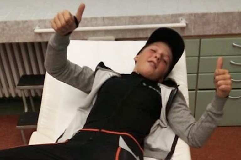 Luca Göttlicher beim Arzt