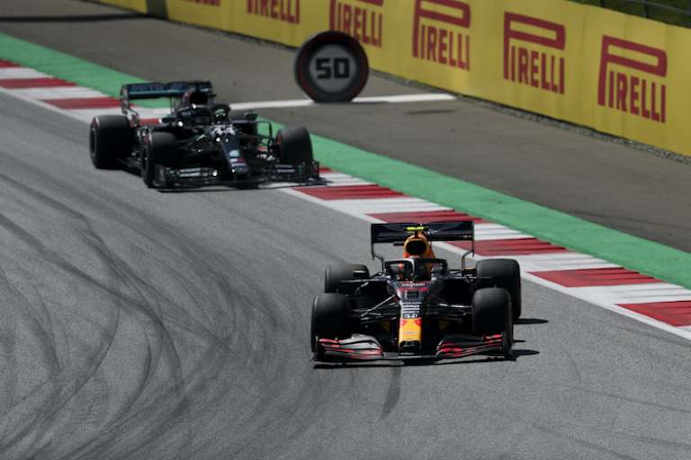 Alex Albon und Lewis Hamilton