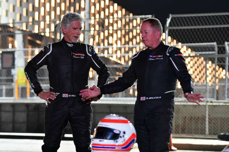 Damon Hill und Martin Brundle
