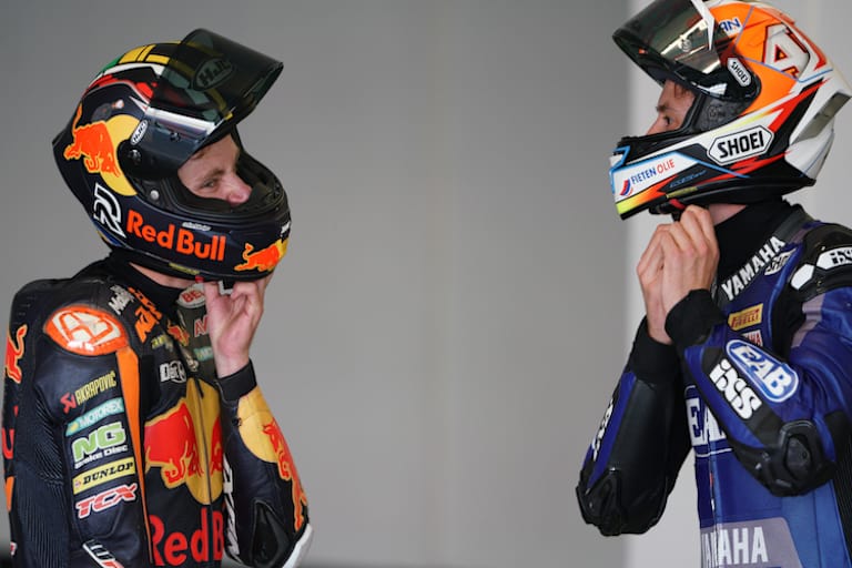 Brad Binder beim Training mit Odendaal