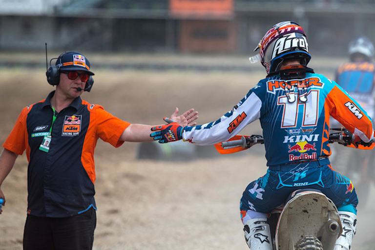 René Hofer 2017 beim Frankreich-GP in der EMX125