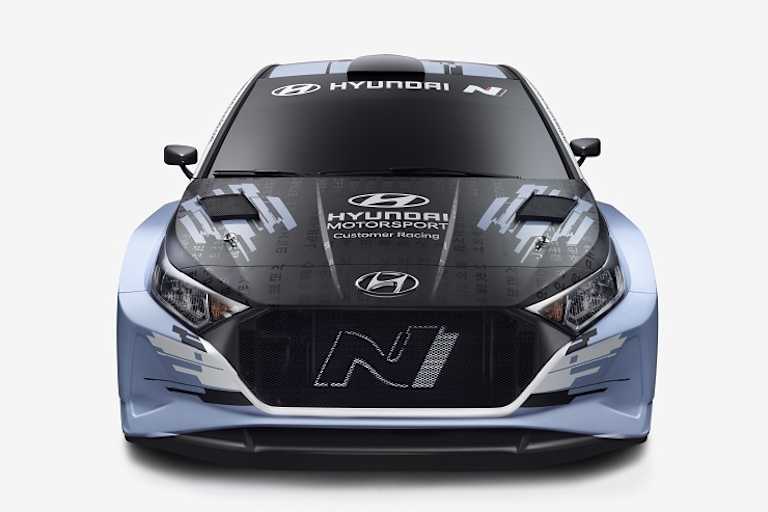 Der neue Hyundai i20 N Rally2 von vorne