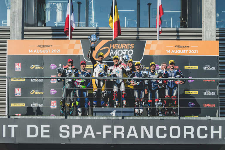 Das Podium am Samstag