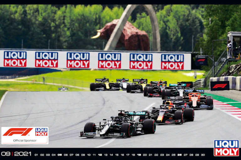 Auch die Motorsport-Fans kommen dank der Motorsport-Version des Liqui Moly-Kalenders 2021 nicht zu kurz