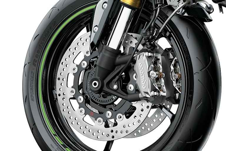 Scheiben und Bremszangen der SE-Version liefert Brembo