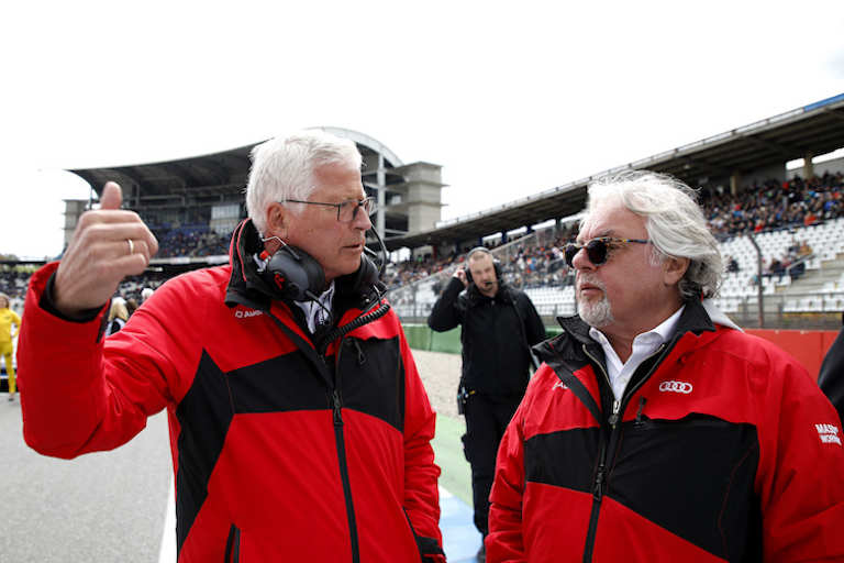 Keke Rosberg mit Ex-Teamchef Arno Zensen