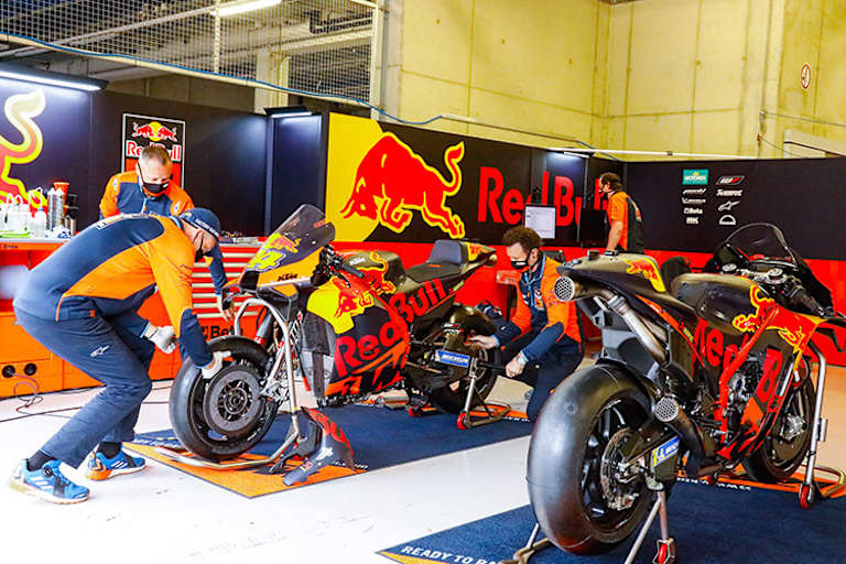 Das Red Bull-KTM-Team beim Spielberg-Test 2020 