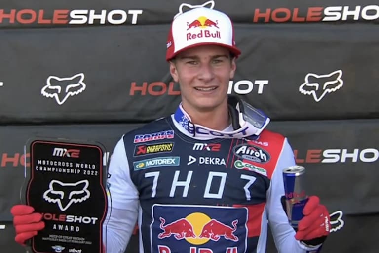 MX2-GASGAS-Werksfahrer Simon Längenfelder hat in diesem Jahr bereits 4 Holeshots gewonnen