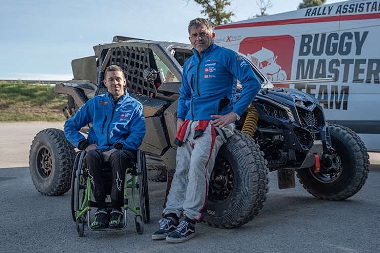 Das Buggy Master Team unterstützt Joan Lascorz