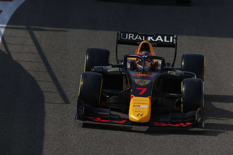 Liam Lawson 2021 im Hitech-F2-Rennwagen