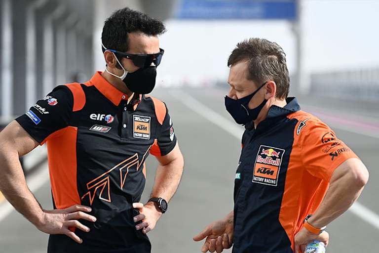 Mike Leitner (re.) mit Danilo Petrucci