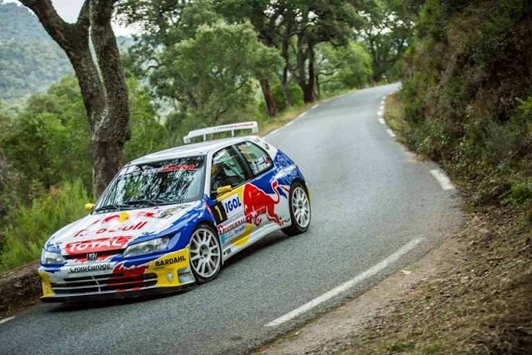 Sébastien Loeb im Peugeot 306 bei der Rallye du Var 2017