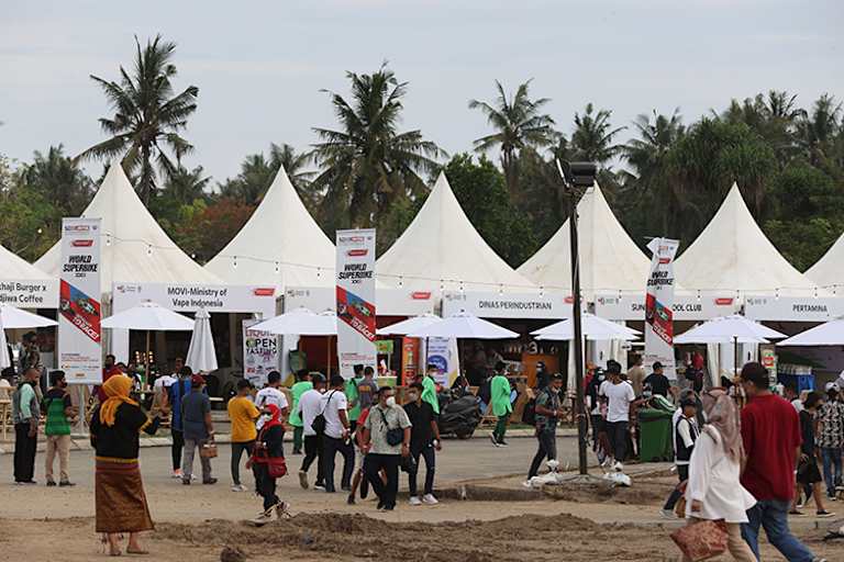 Verkaufsstände auf dem Mandalika Circuit
