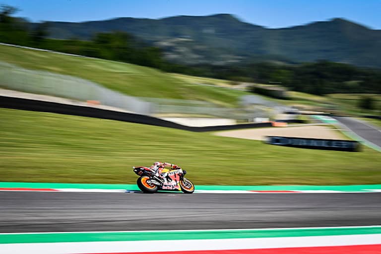 Herrliche Landschaft, keine Zuschauer: Marc Márquez in Mugello