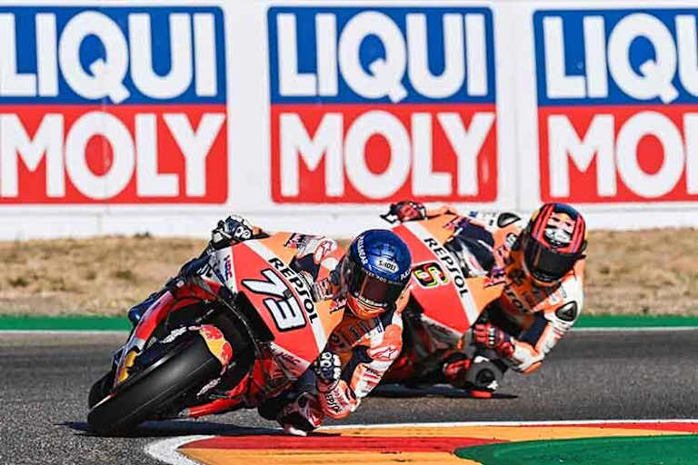 Alex Márquez und Stefan Bradl in Aragón 2020