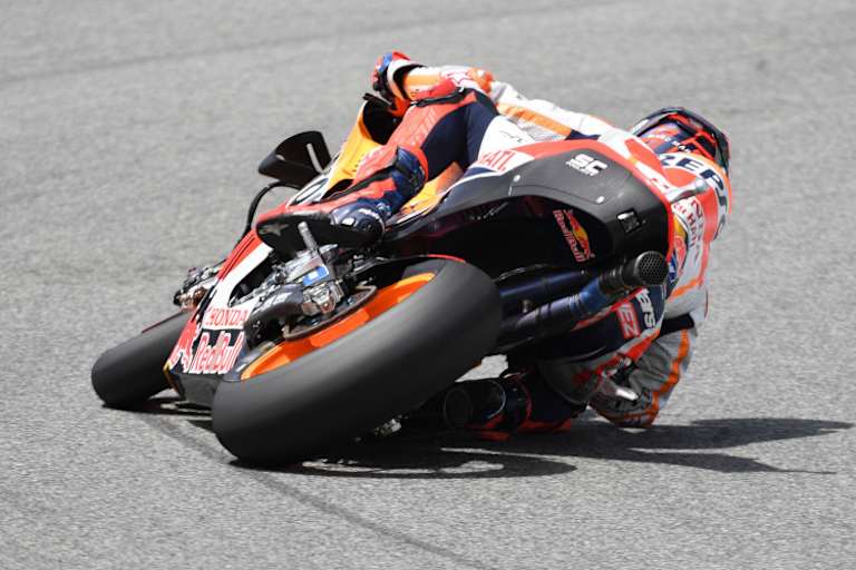 Marc Márquez stürzte über das Vorderrad