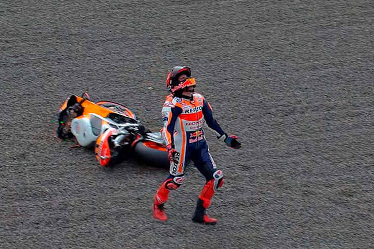 Nach dem zweiten Crash im Q1: Marc Márquez versteht die Welt nicht mehr