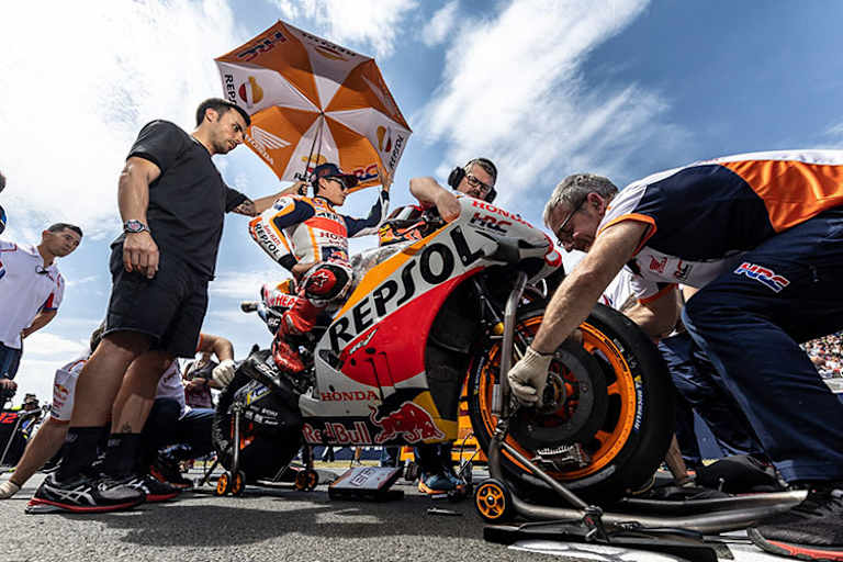 Marc Márquez am Startplatz in Le Mans